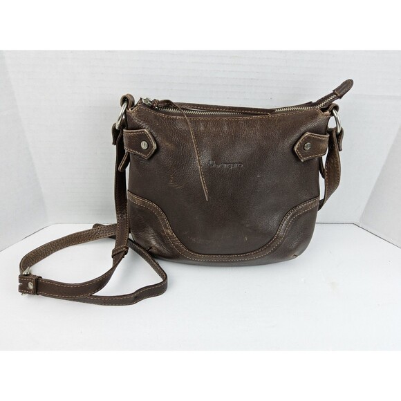 U By Ungaro Leather Crossbody Shoulder Handbag Purse - Picture 1 of 12